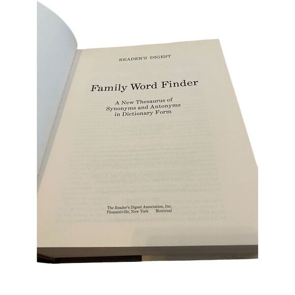 Family Word Finder Readers Digest Hardcover Book Novel - Picture 8 of 12